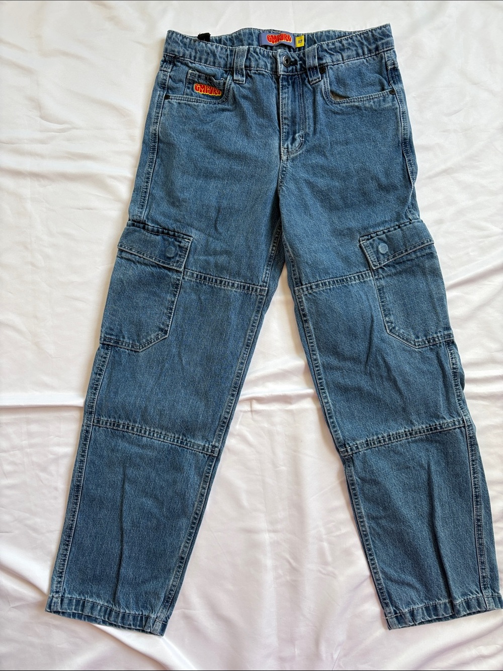 Empyre Men’s Blue Cargo Denim Jeans